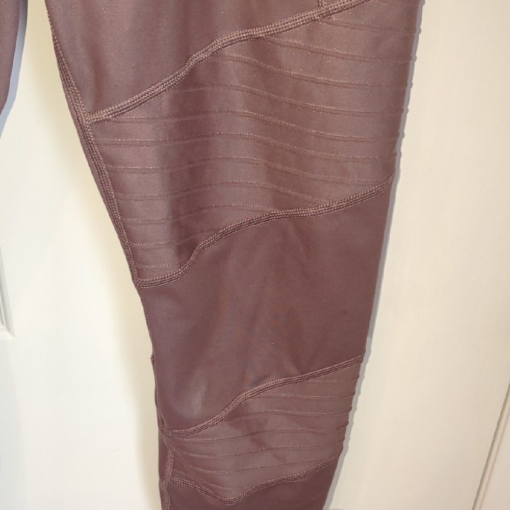 Athleta Shimmer Mauve Inclination Moto Tight - Picture 8 of 9